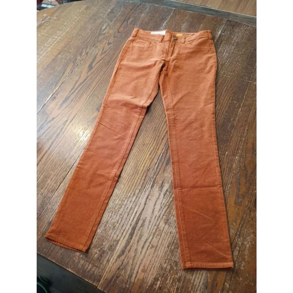 27" Waist Pilcro and the Letterpress Anthropology Burnt Orange Corduroy Pants